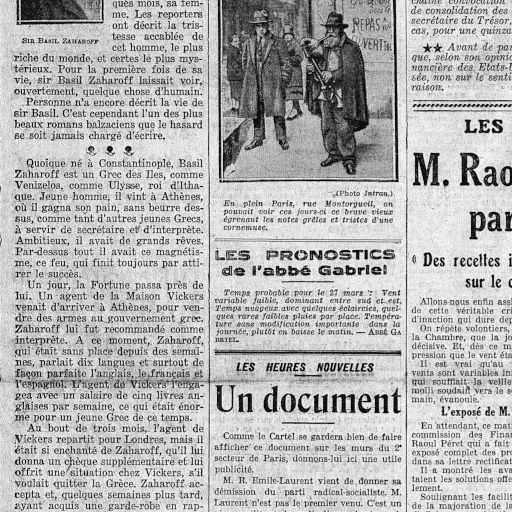 Basil Zaharoff richissime marchand de mort de la Belle Epoque