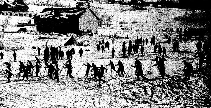 Les grandes épreuves internationale de ski à Villard-de-lans - Match 10 février 1931
